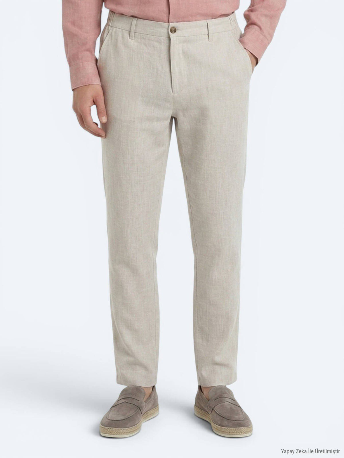 Stein Weben Legere Baumwollhose