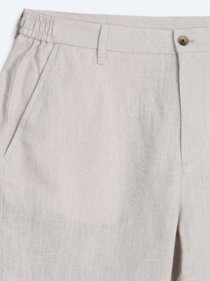 Stein Weben Legere Baumwollhose