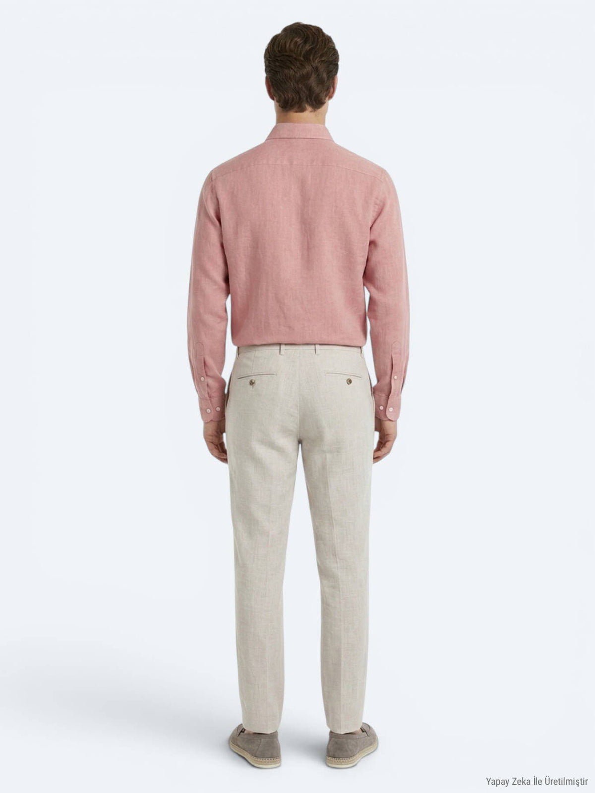 Stein Weben Legere Baumwollhose