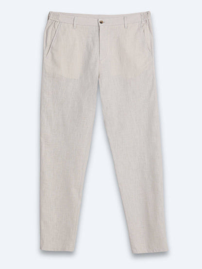 Stein Weben Legere Baumwollhose
