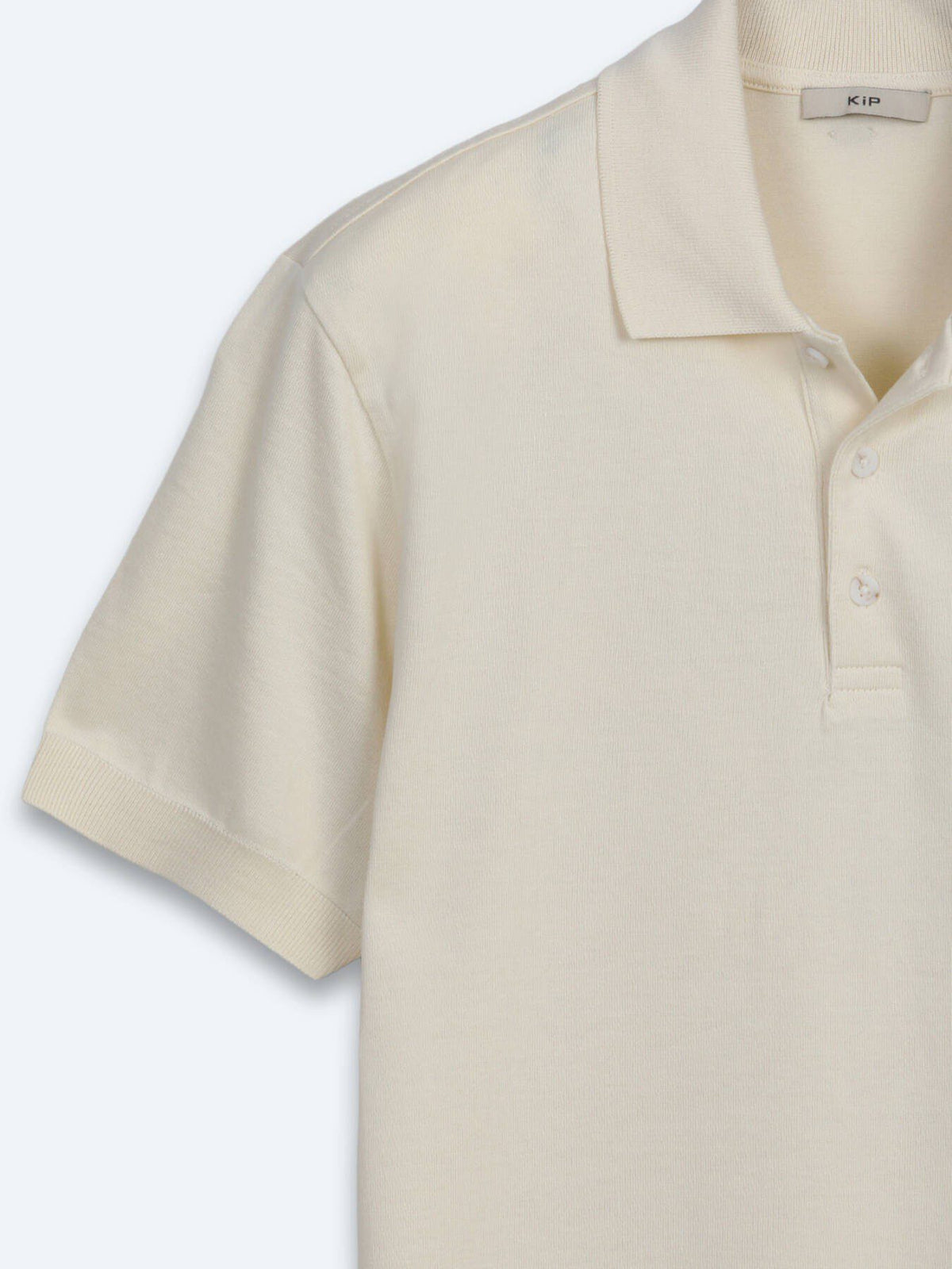 Beiges Unifarbenes 100% Baumwoll-T-Shirt