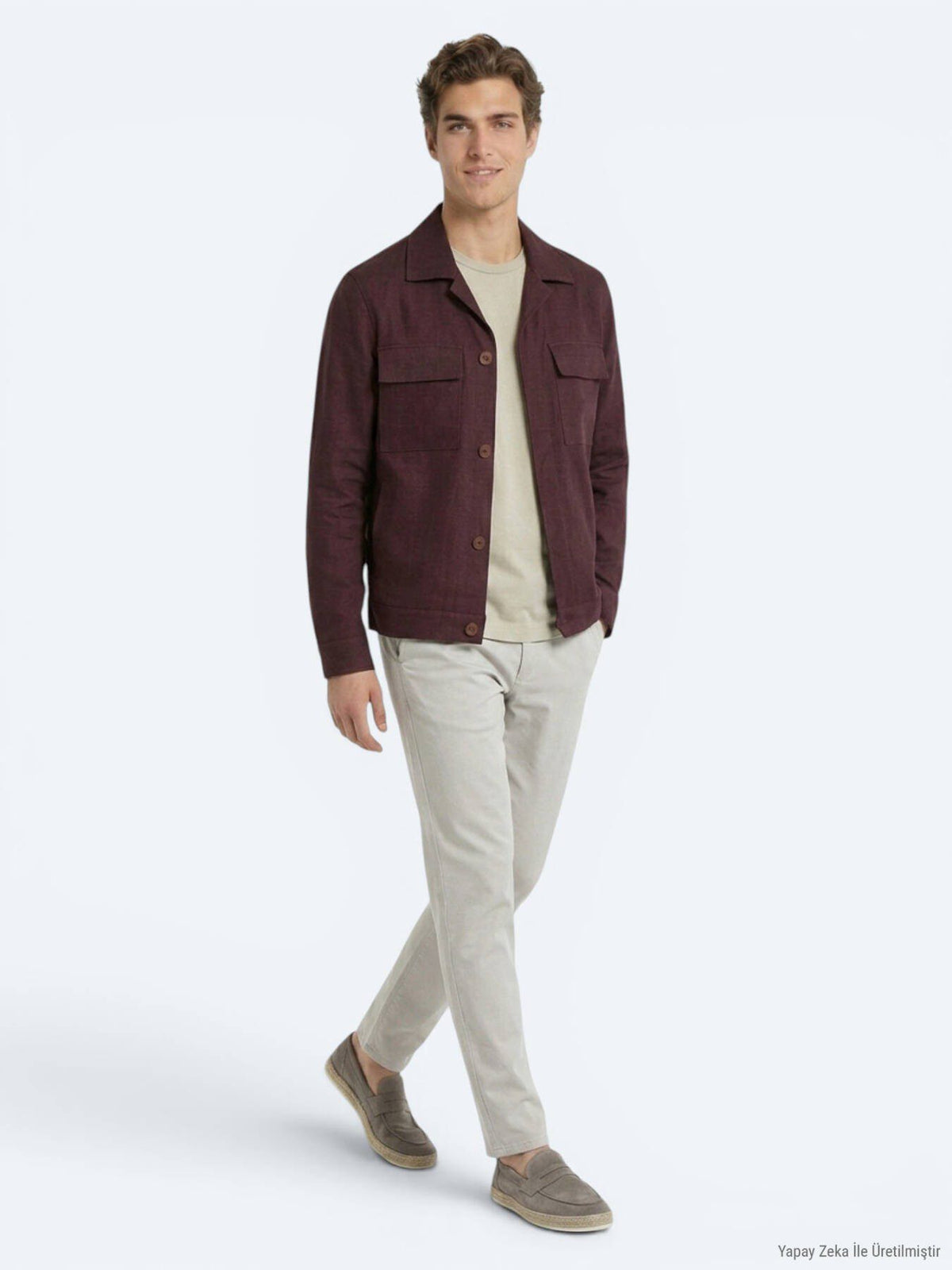 Burgunder Overshirt