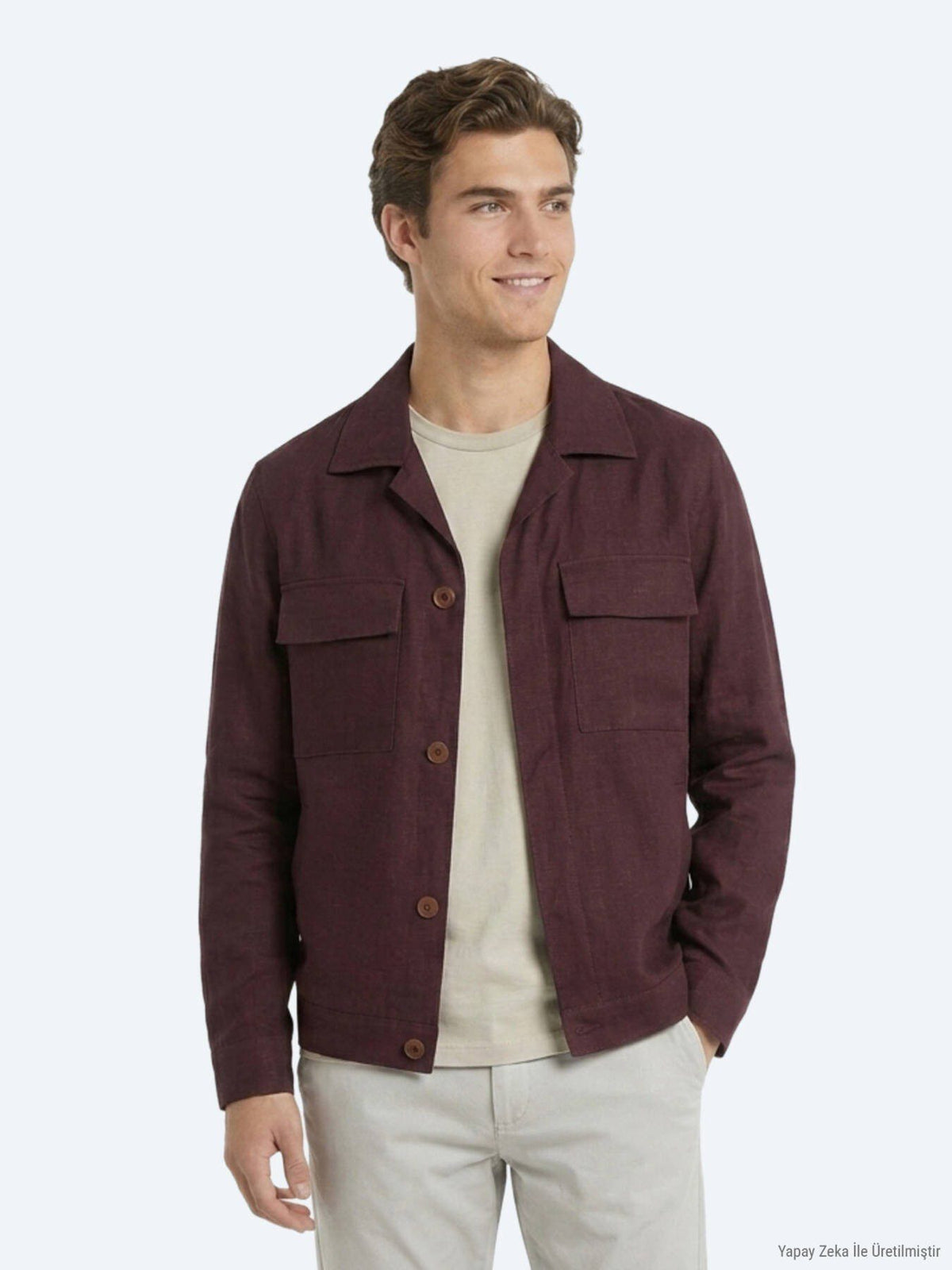 Burgunder Overshirt