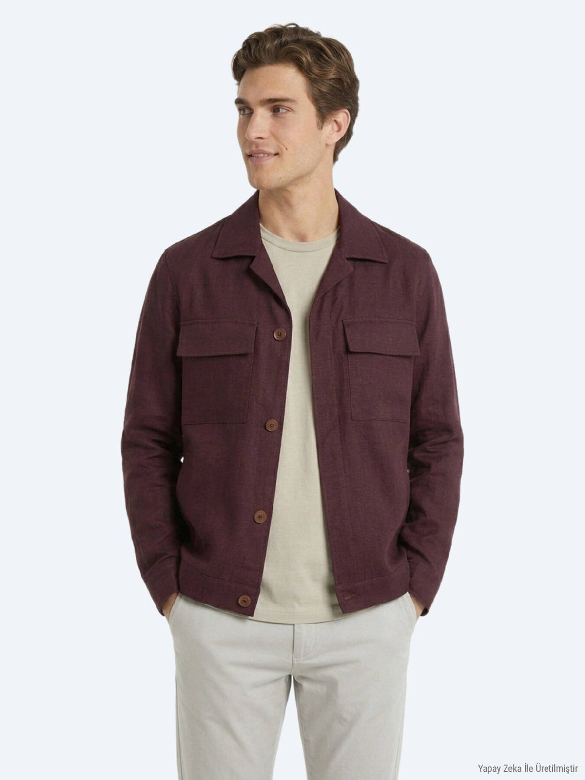 Burgunder Overshirt