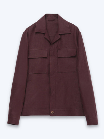 Burgunder Overshirt