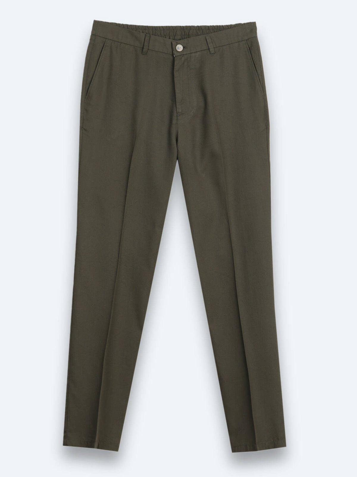 Khaki Velours Jogginghose Casual