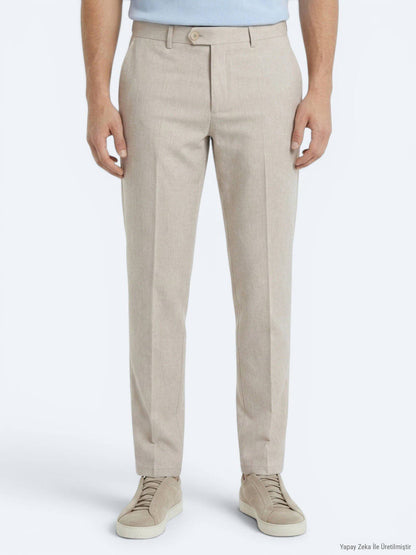 Steinmaterial Relaxed Fit Casual Hose