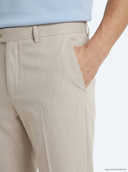 Steinmaterial Relaxed Fit Casual Hose