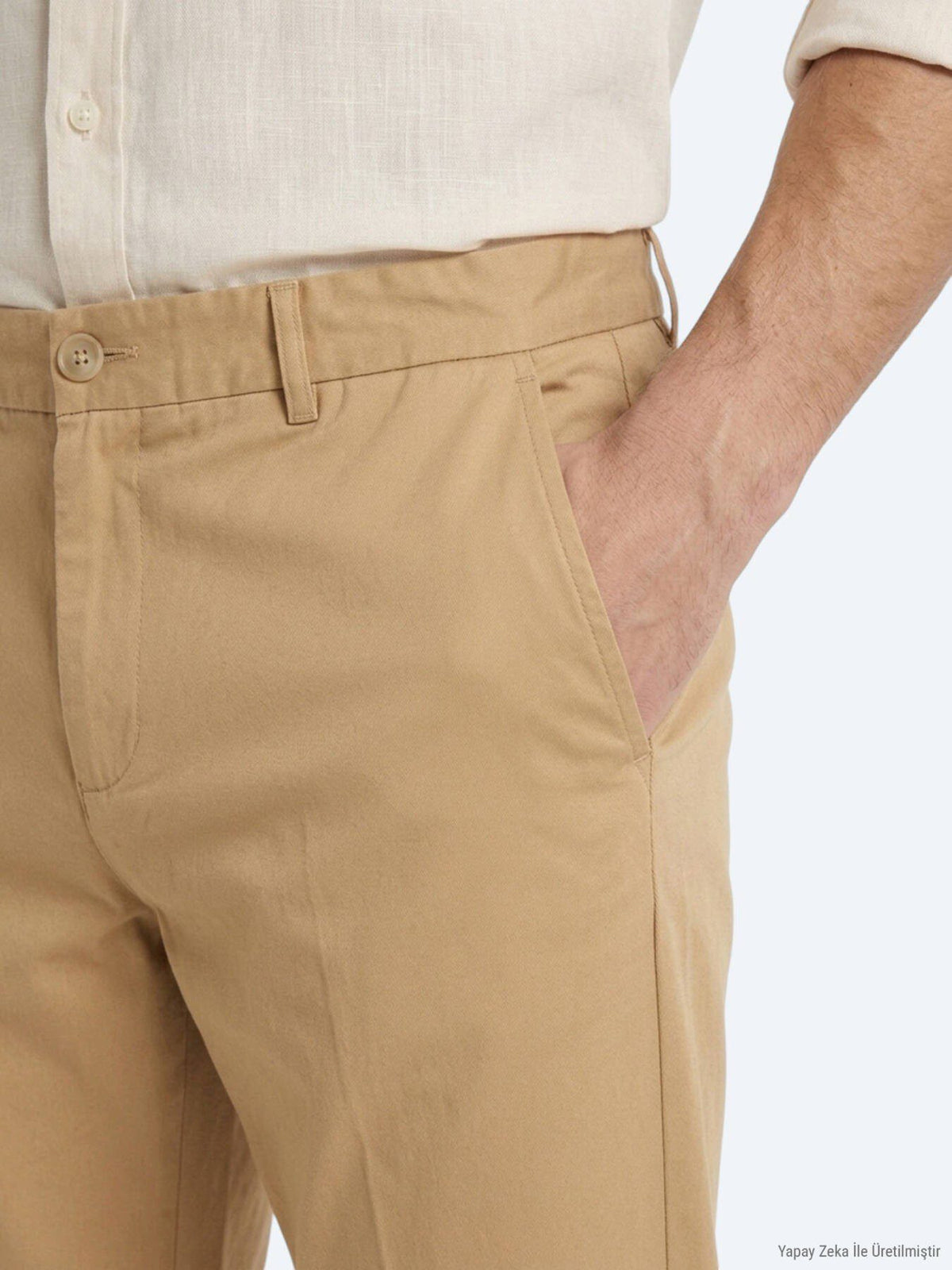 Gelbe Velours Jogginghose Casual