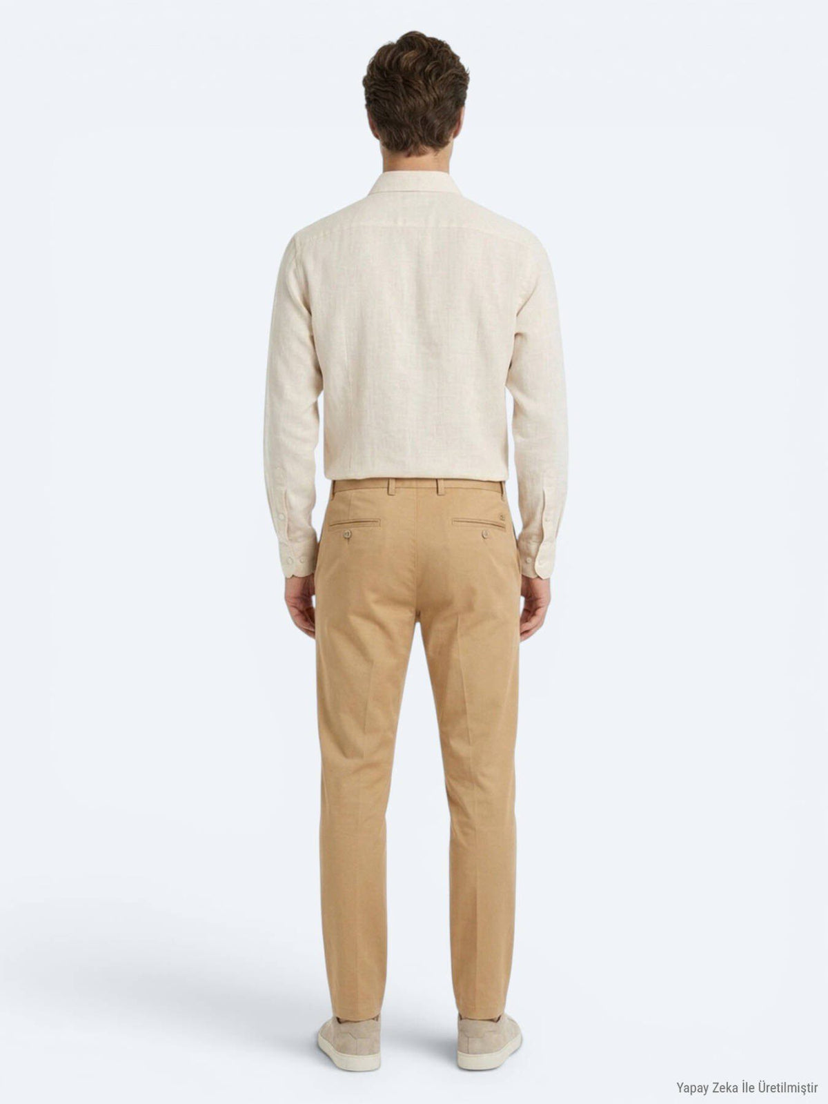 Gelbe Velours Jogginghose Casual