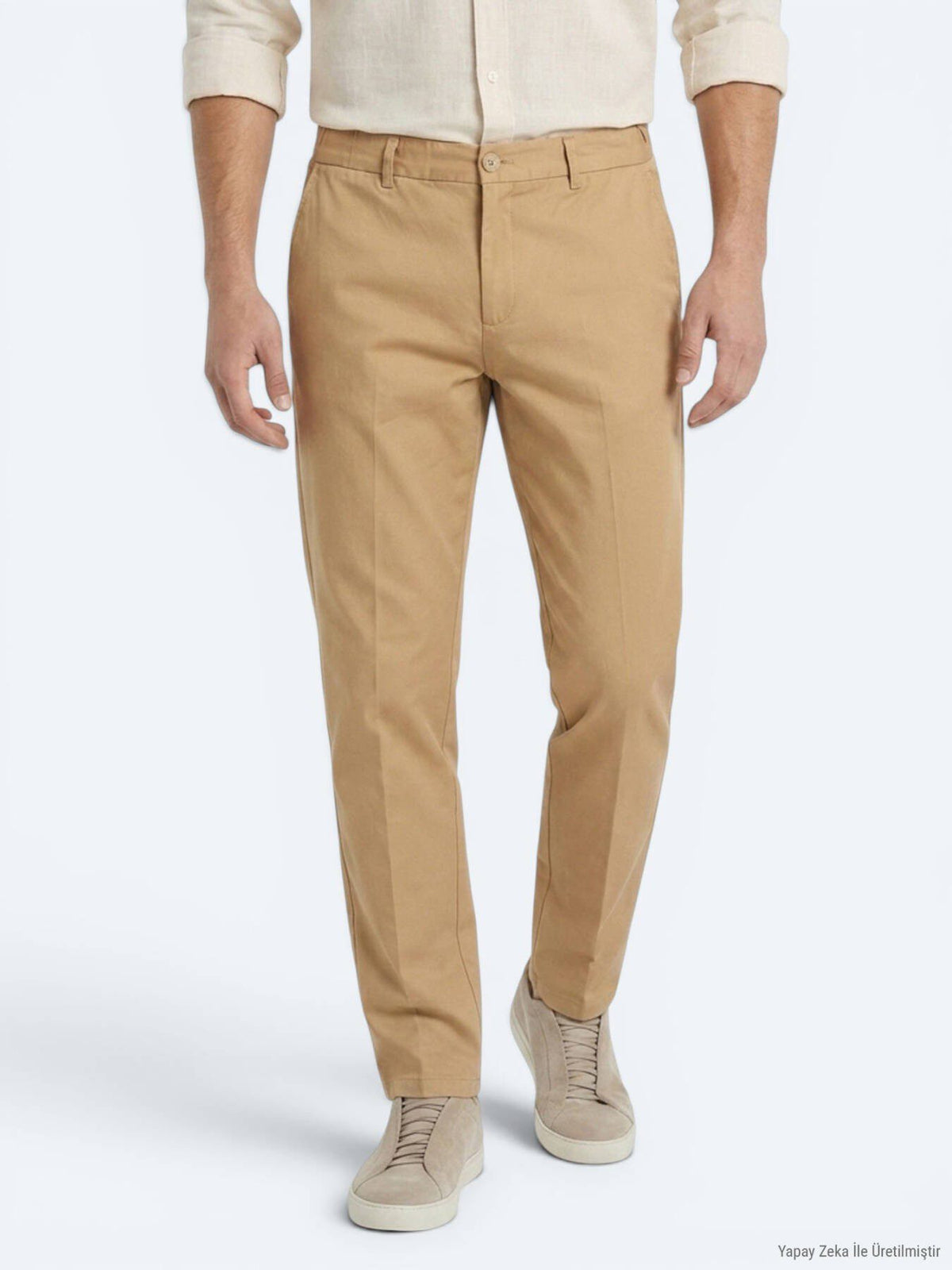 Gelbe Velours Jogginghose Casual