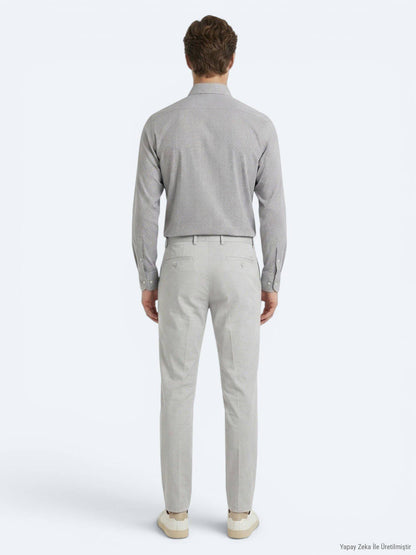 Steinmaterial Relaxed Fit Baumwollhose