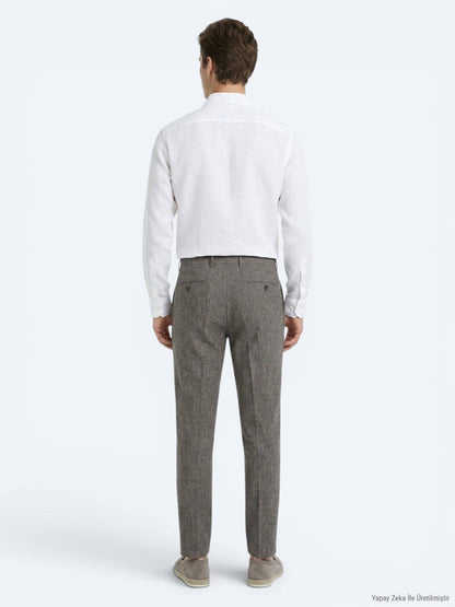 Braune Velours Relaxed Fit Casual Hose