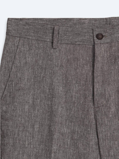 Braune Velours Relaxed Fit Casual Hose
