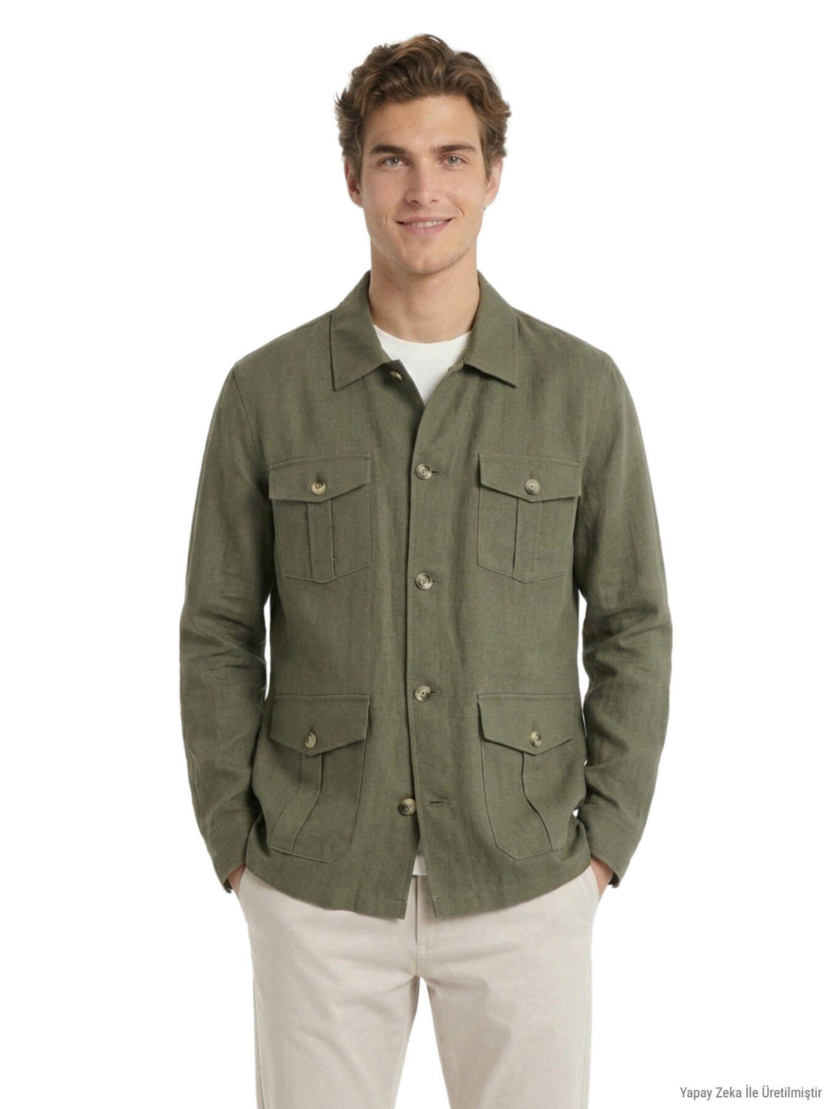 Khaki Überhemd