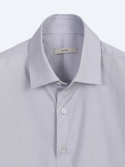 Blaues Regular Fit Langarmhemd 100% Baumwolle