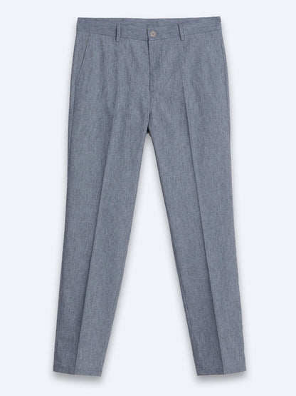 Blaue Velours Relaxed Fit Freizeithose