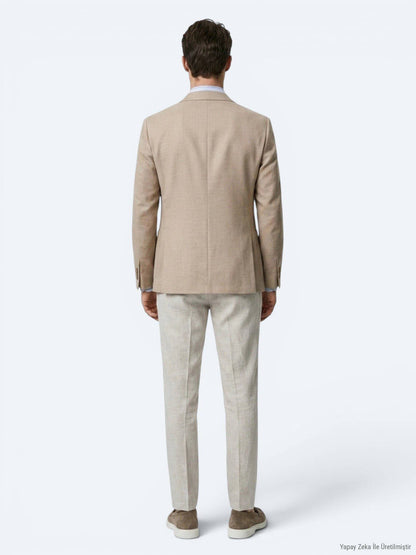 Hellbraune moderne Baumwolljacke