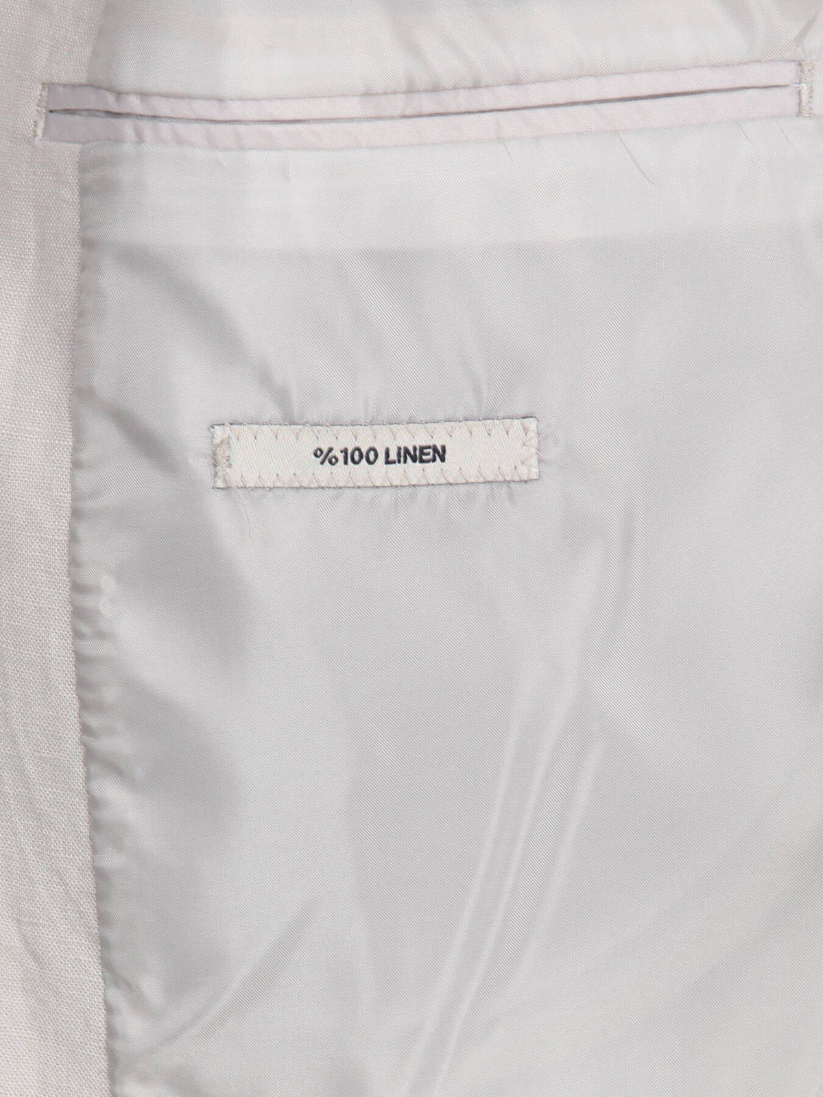 Stein Einfarbig Modern Fit Leinenjacke