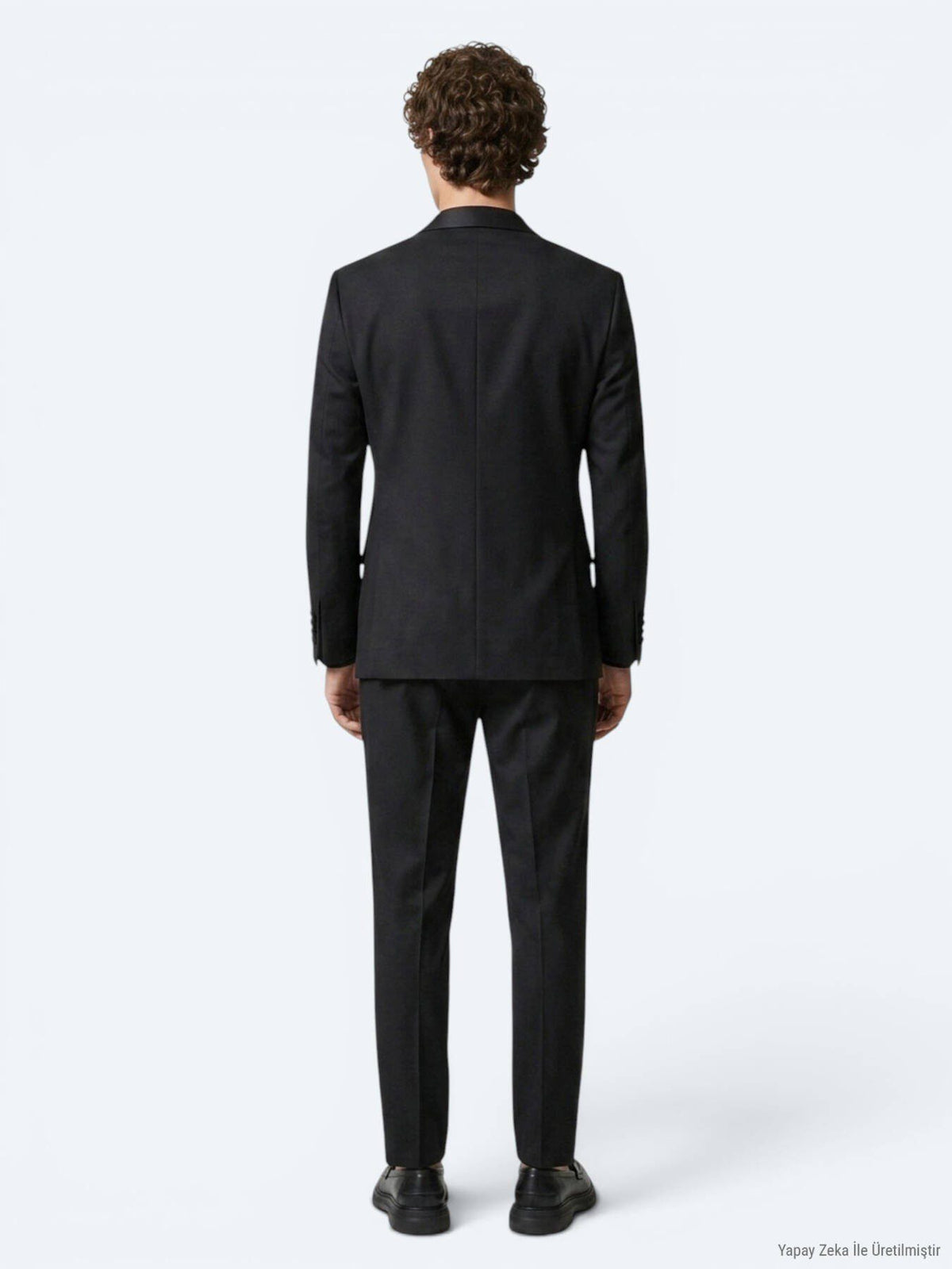 Schwarzer schlichter Slim Fit Tuxedo