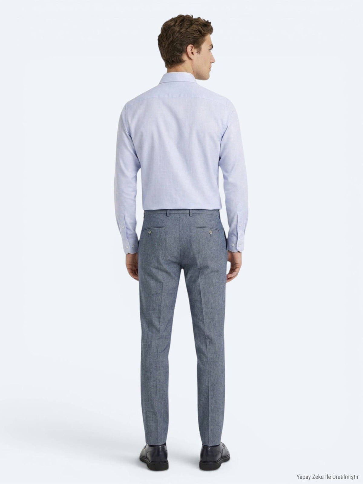 Helles Blau Micro Regular Fit Hemd 100% Baumwolle