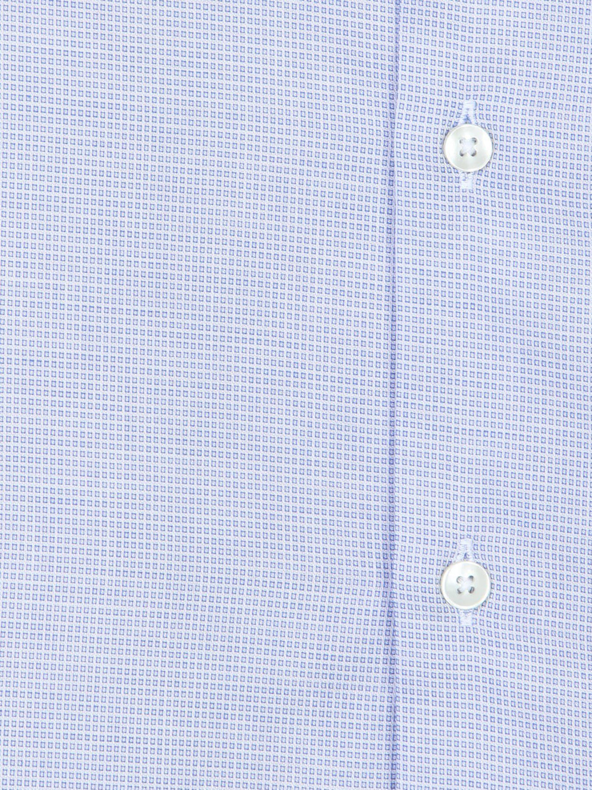 Helles Blau Micro Regular Fit Hemd 100% Baumwolle