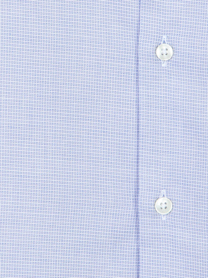 Helles Blau Micro Regular Fit Hemd 100% Baumwolle