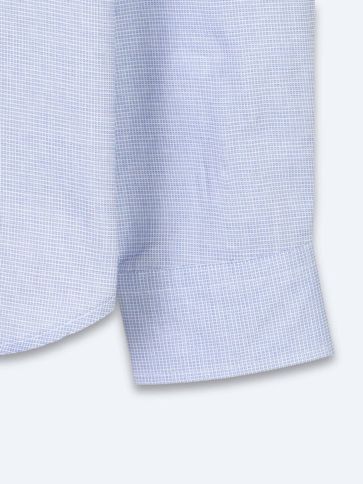 Helles Blau Micro Regular Fit Hemd 100% Baumwolle