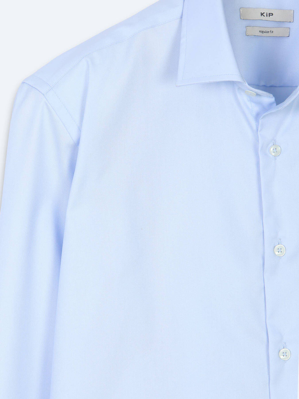 Helles Blaues Baumwollhemd Regular Fit