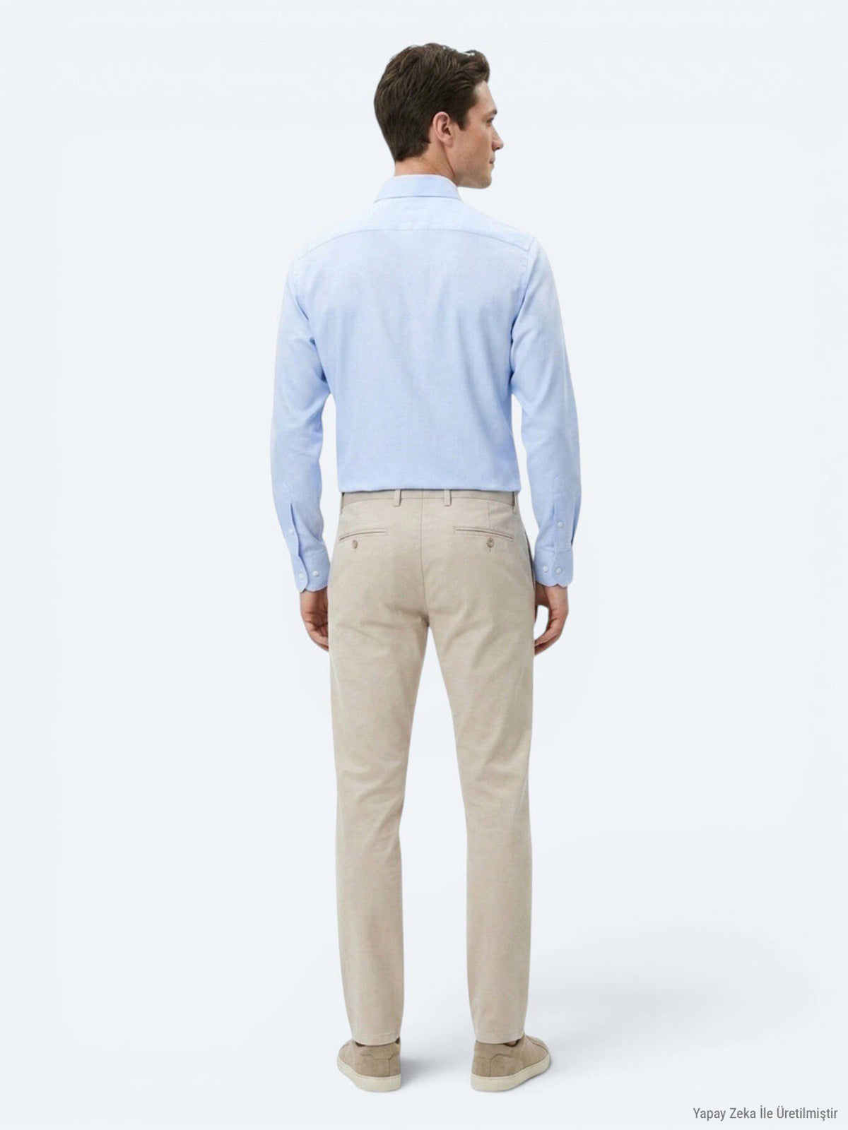 Helles Blau Gestreiftes Casual Hemd