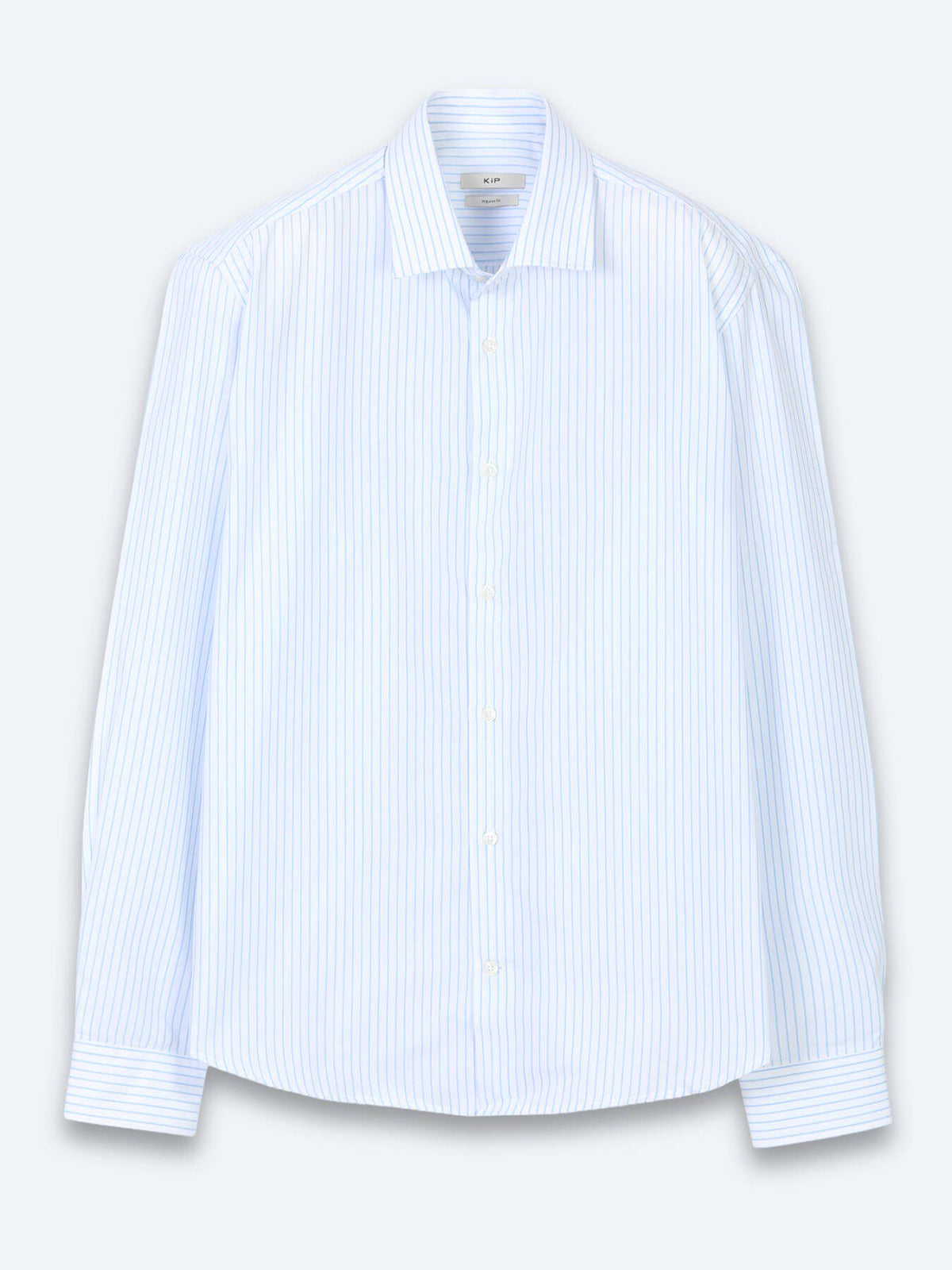 Hellblau Gestreiftes Regular Fit Casual Hemd