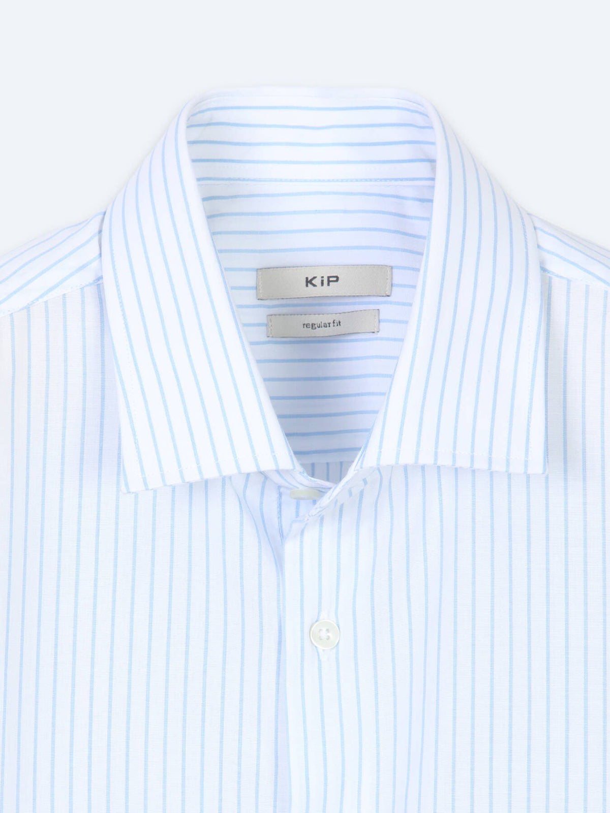 Hellblau Gestreiftes Regular Fit Casual Hemd