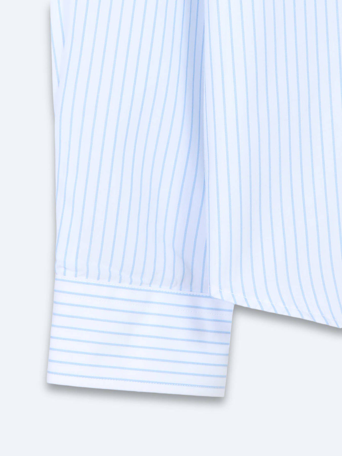 Hellblau Gestreiftes Regular Fit Casual Hemd