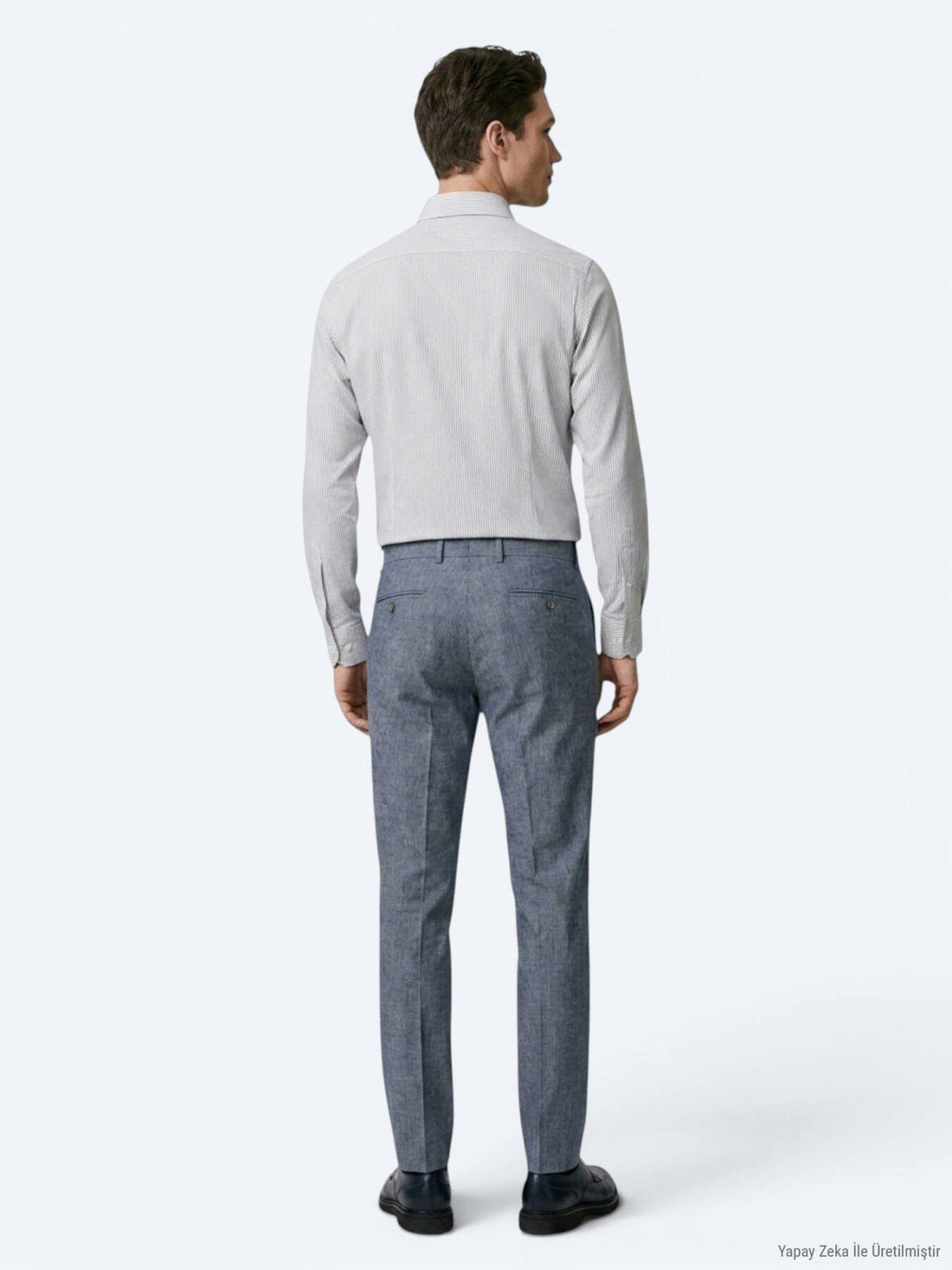 Marineblau Gestreiftes Casual Hemd