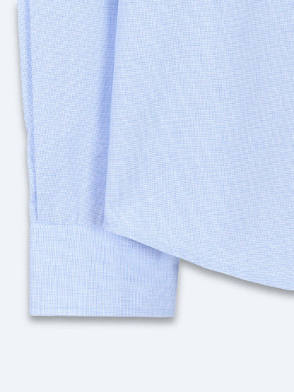 Helles Blaues Regular Fit Baumwollhemd
