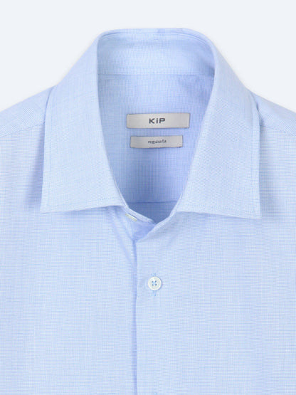 Helles Blaues Regular Fit Baumwollhemd