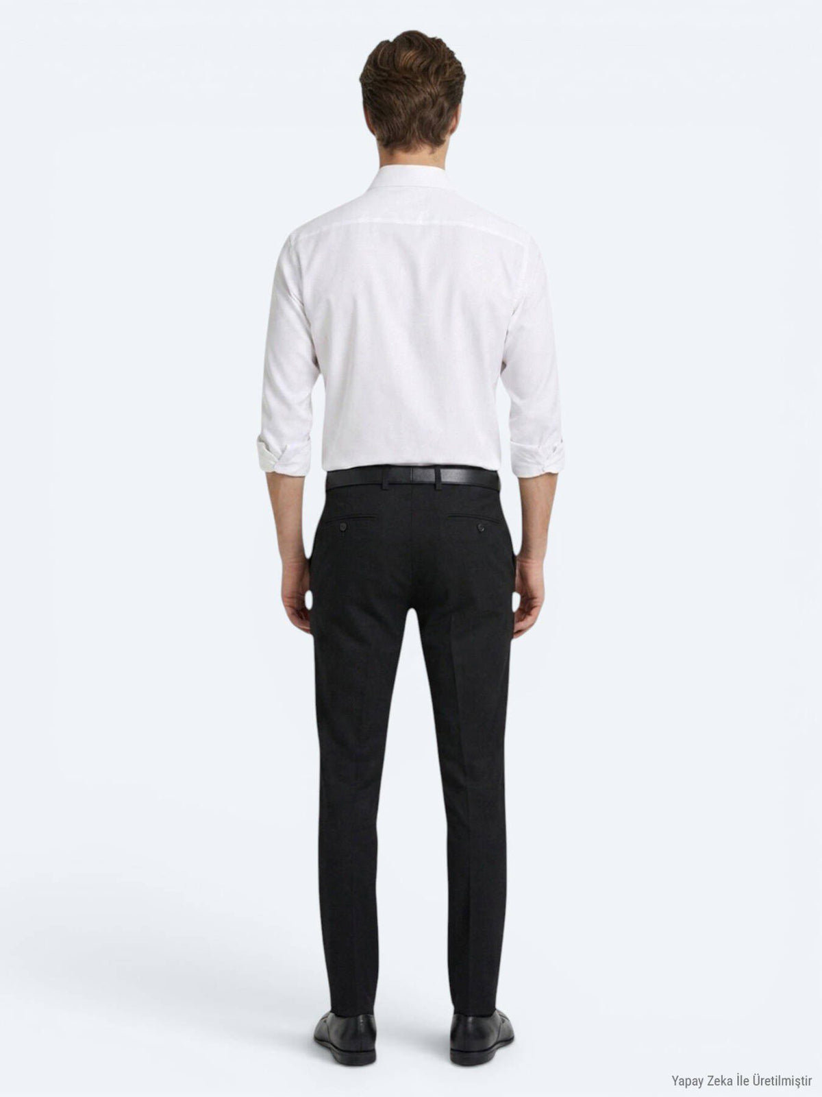 Weißes schlichtes Regular Fit Strickshirt