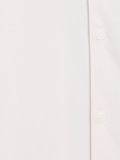 Beige Unifarben Regular Fit Strickshirt