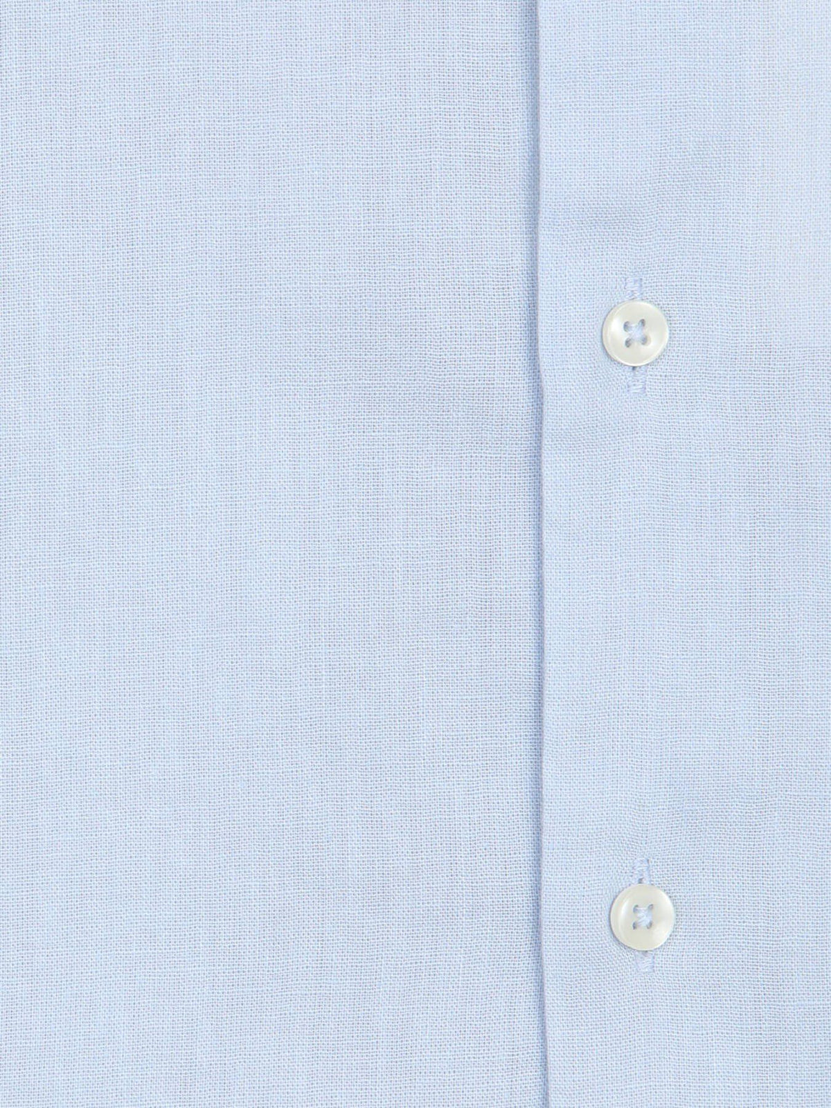 Blaues Regular Fit Casual Baumwollhemd