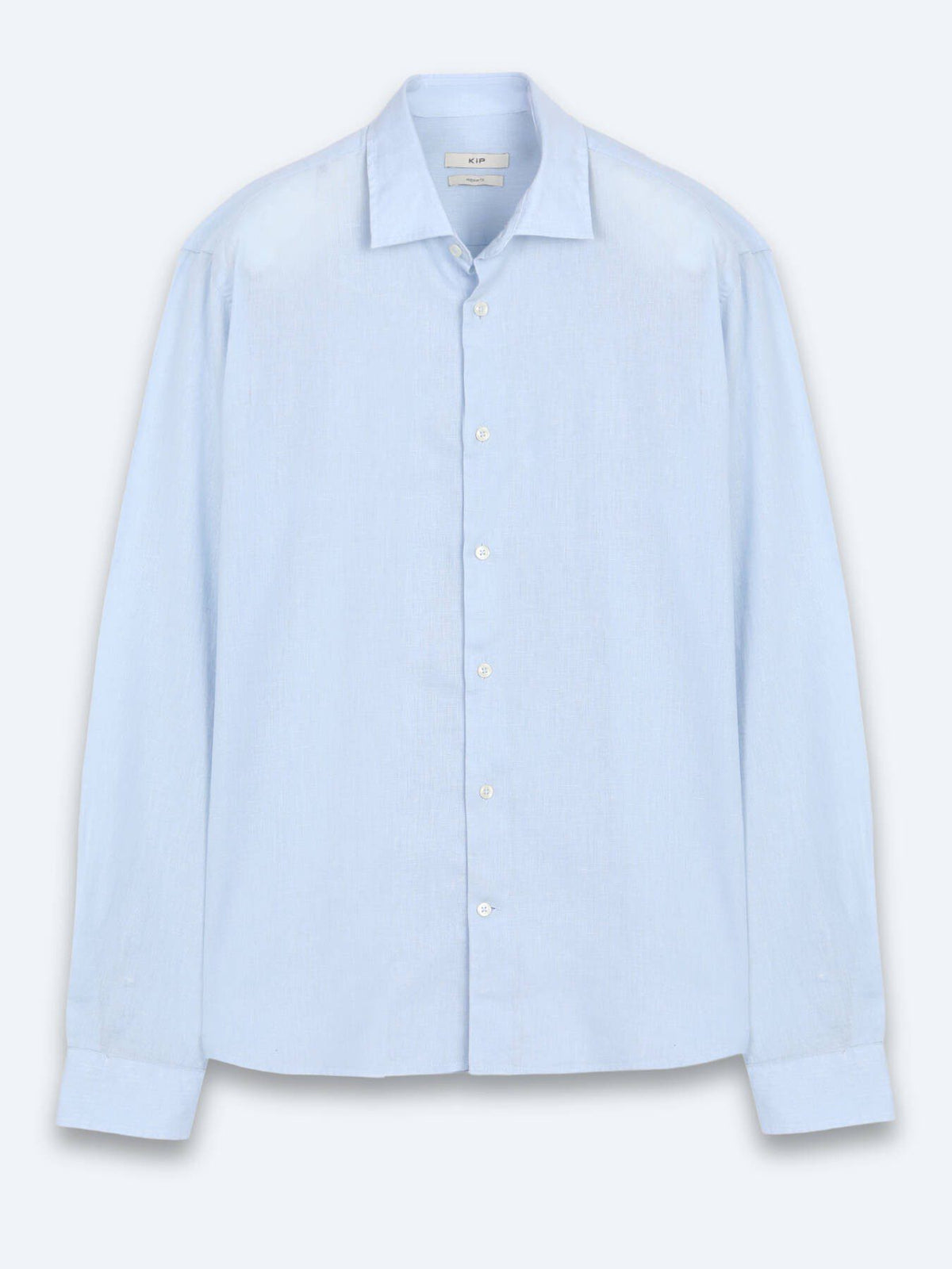 Blaues Regular Fit Casual Baumwollhemd
