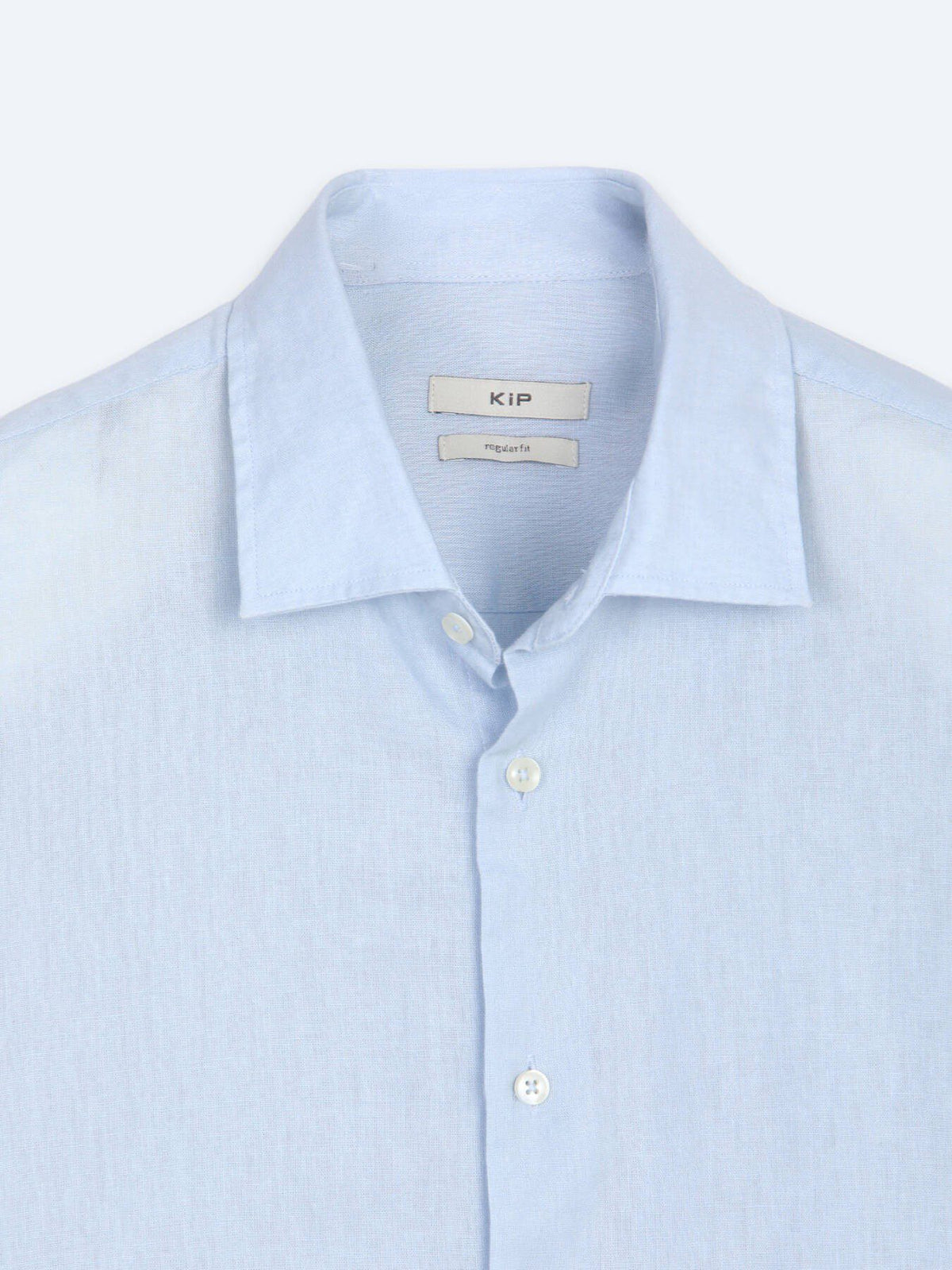 Blaues Regular Fit Casual Baumwollhemd