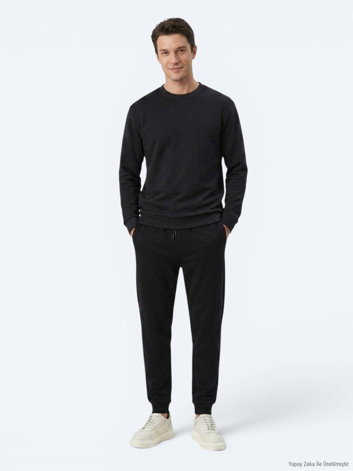 Schwarzes schlichtes Sweatshirt
