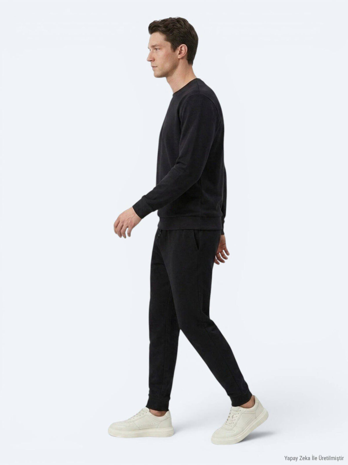 Schwarzes schlichtes Sweatshirt