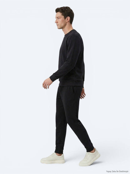 Schwarzes schlichtes Sweatshirt
