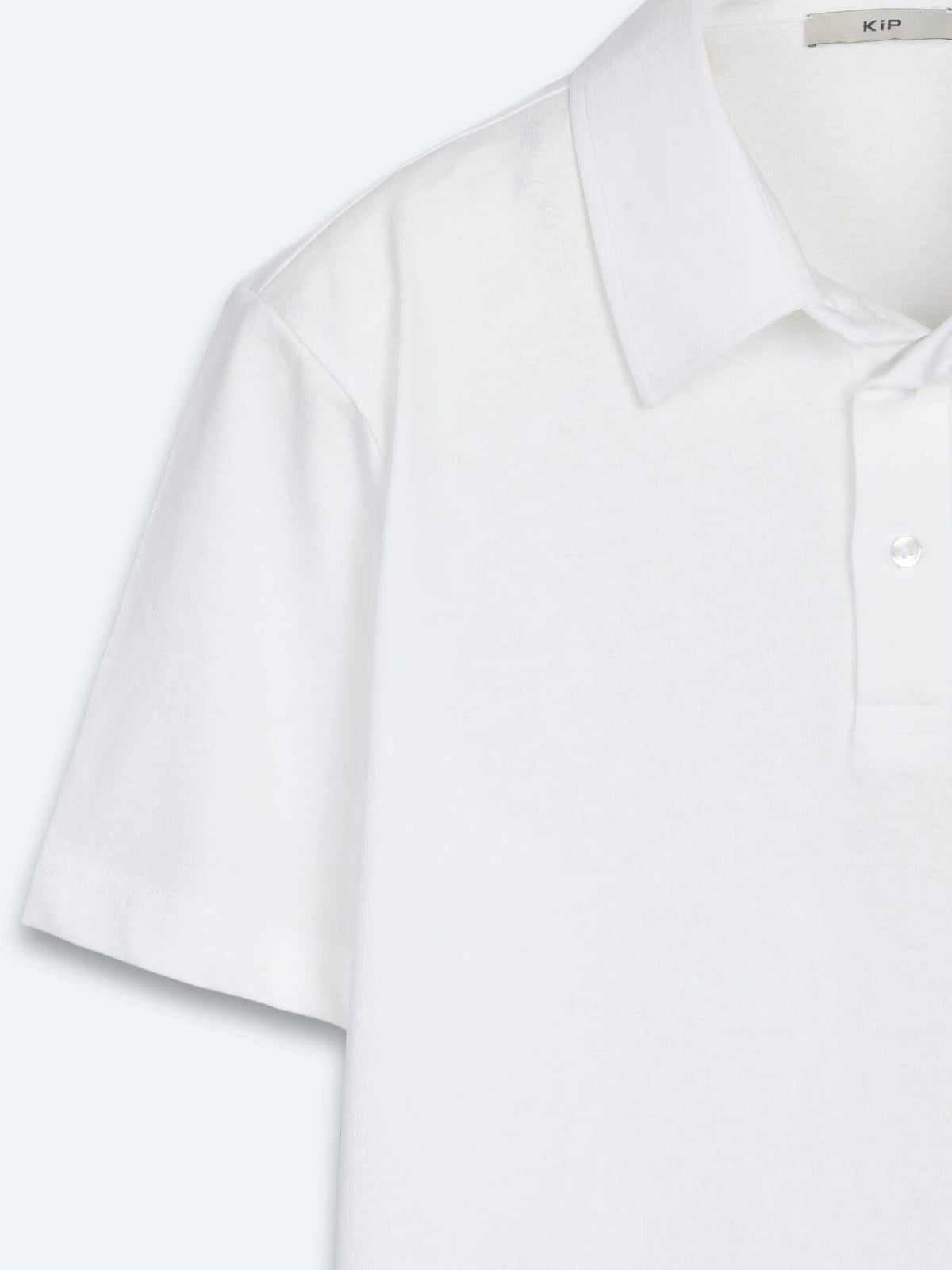Weißes Baumwoll-Misch-T-Shirt
