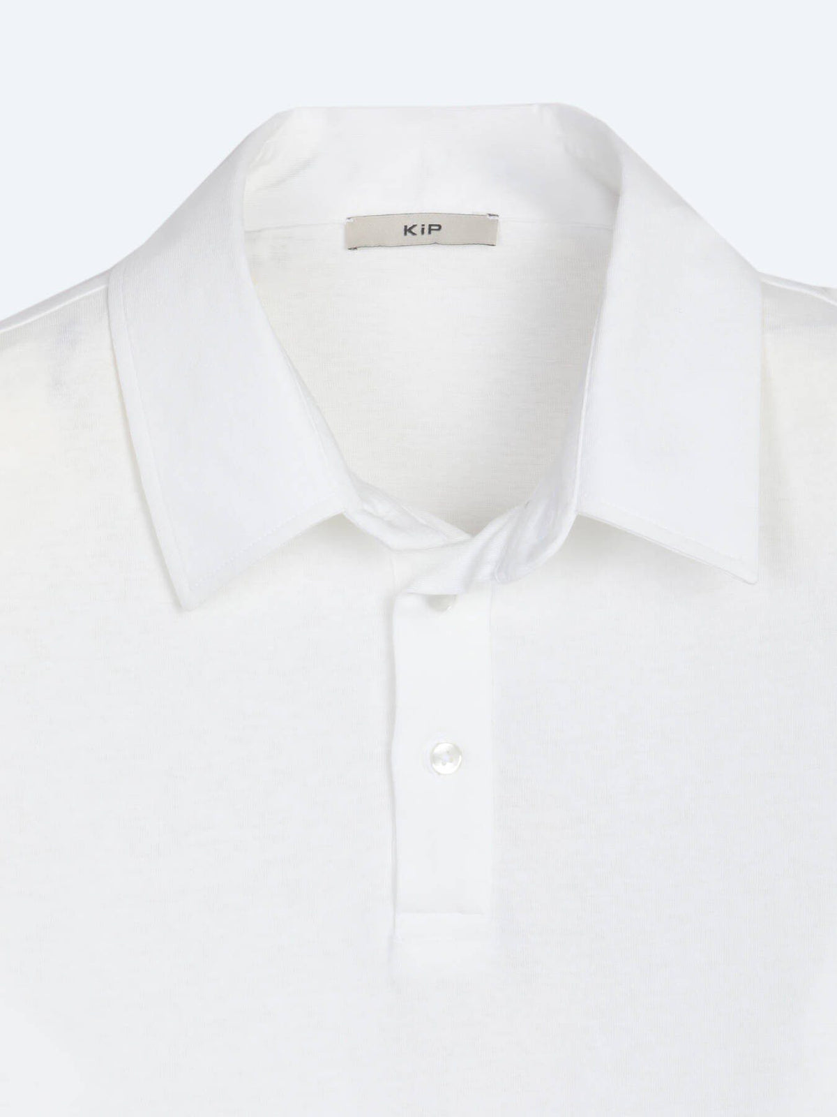 Weißes Baumwoll-Misch-T-Shirt