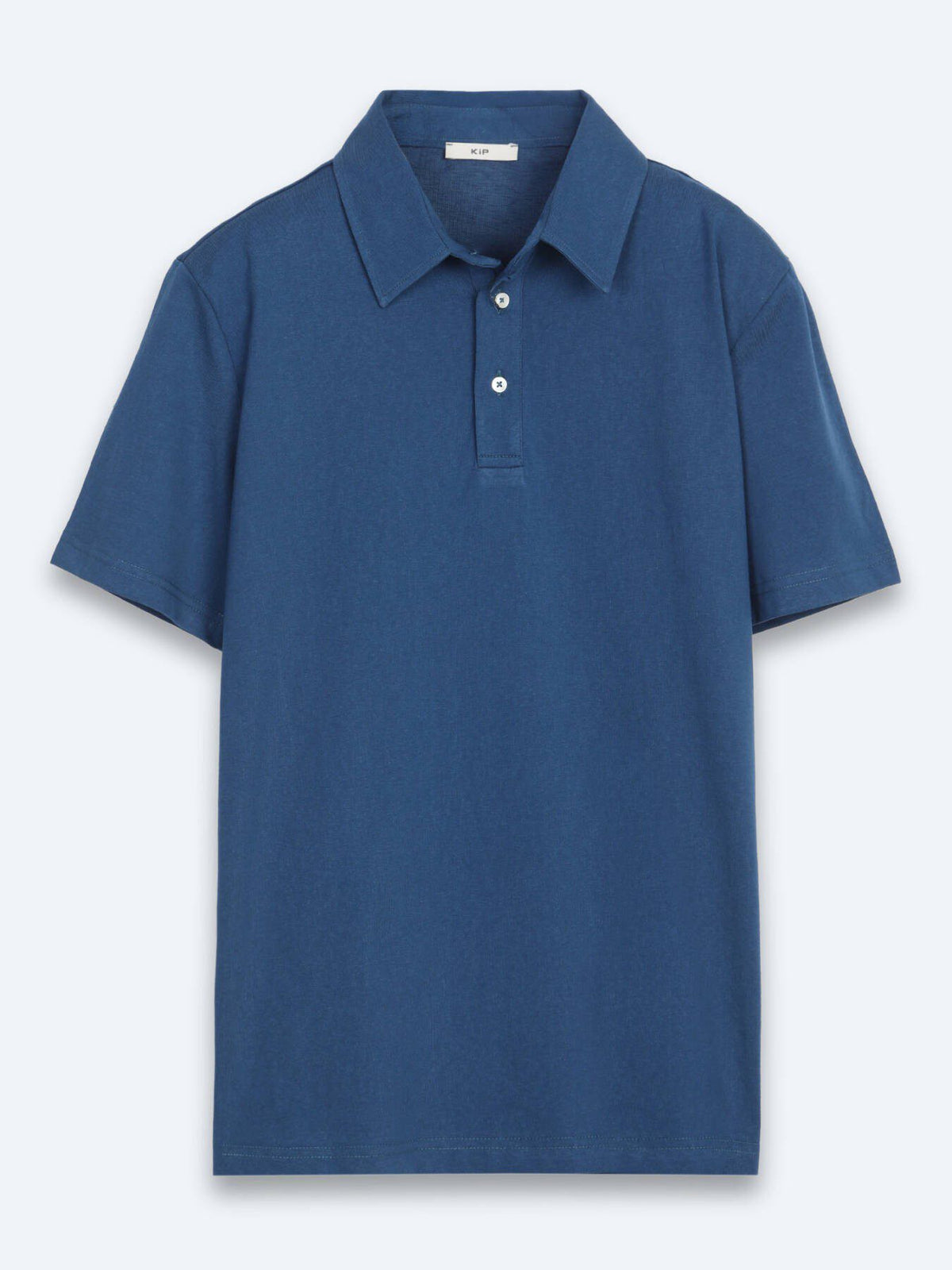 Marineblaues Baumwollmix T-Shirt