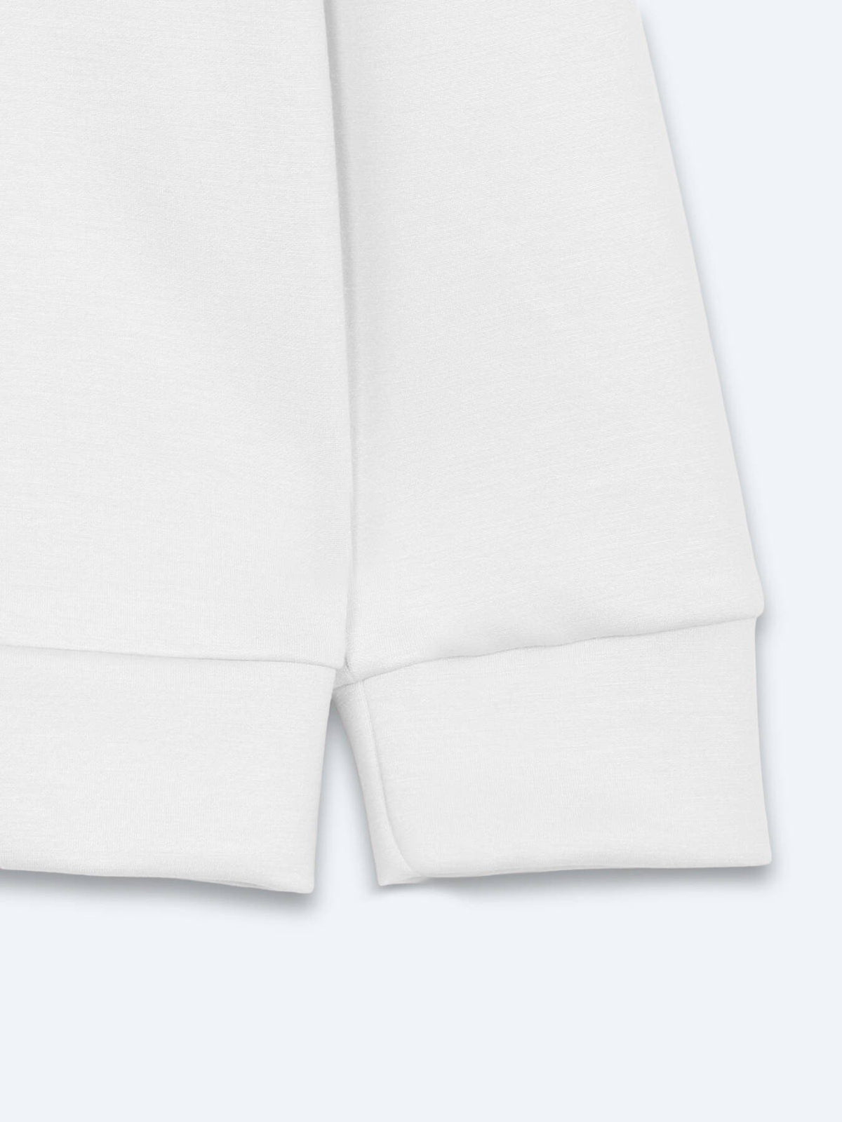 Weißes schlichtes Sweatshirt