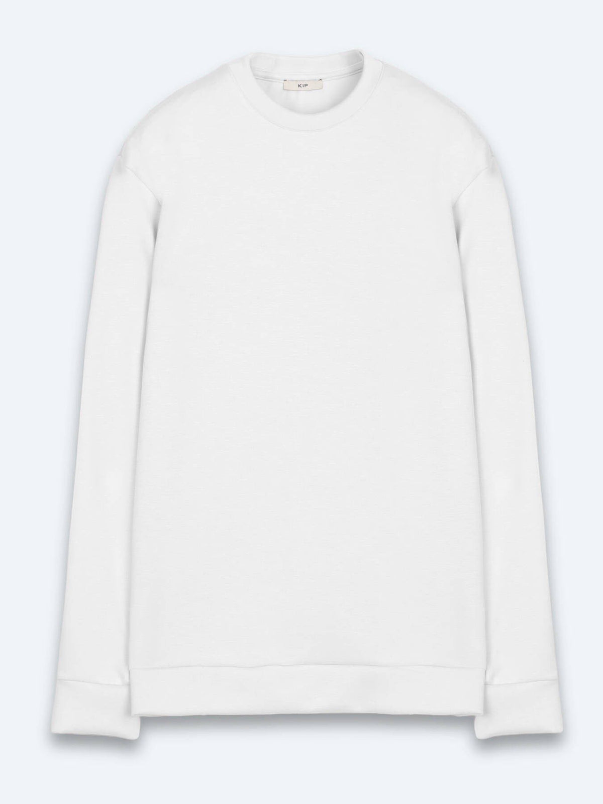 Weißes schlichtes Sweatshirt