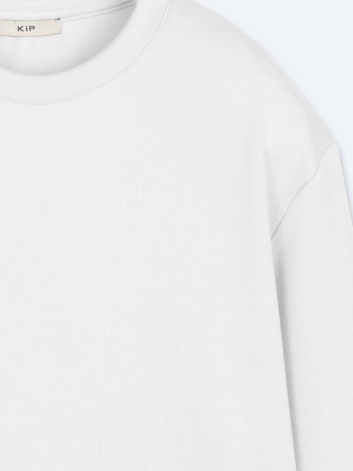 Weißes schlichtes Sweatshirt